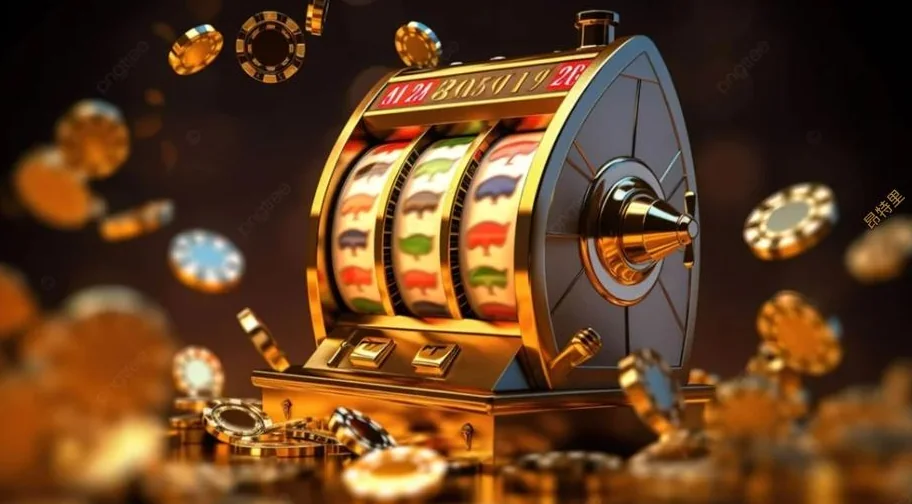 Reel slot dengan simbol wild, scatter, dan fitur bonus